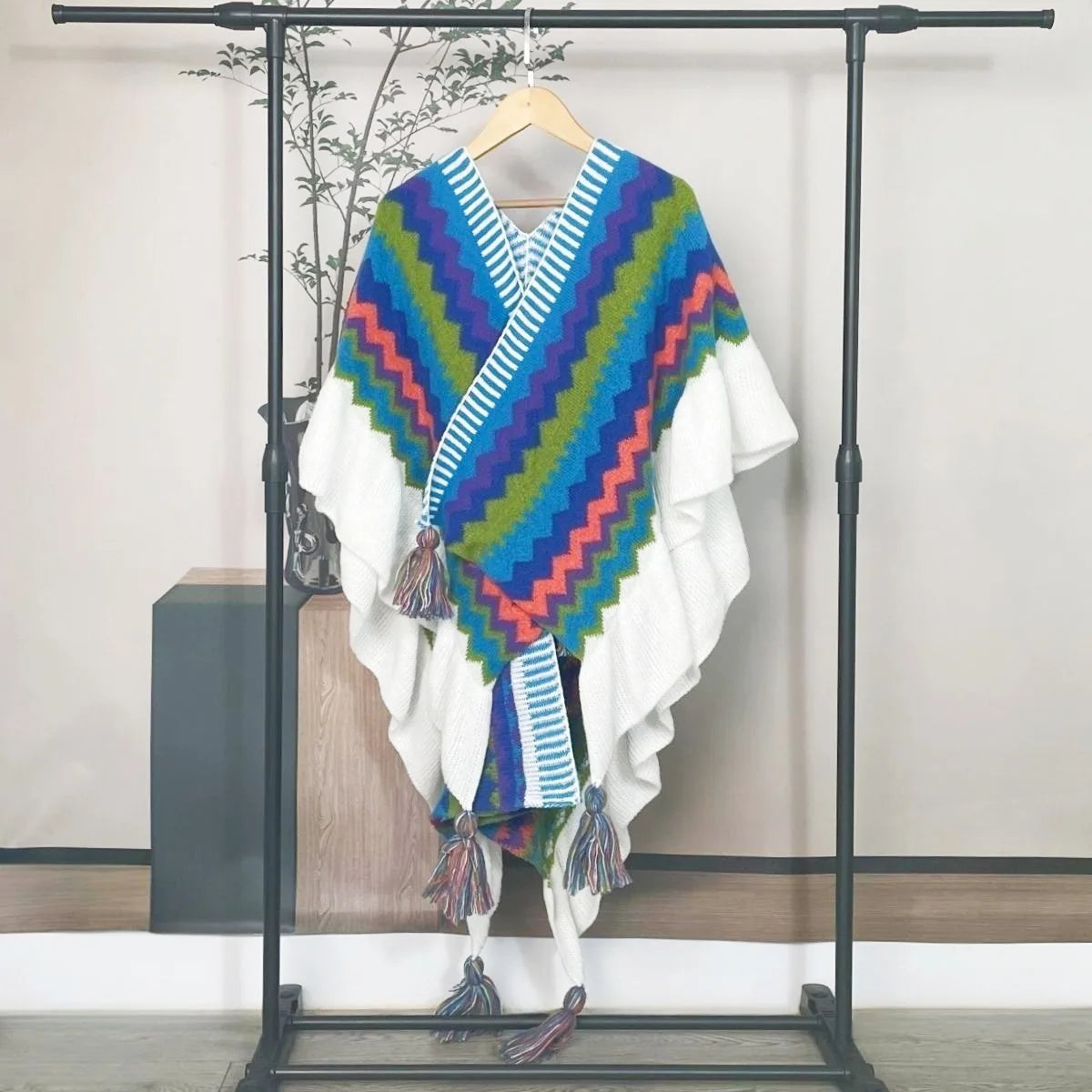 Poncho Femme Ethnique