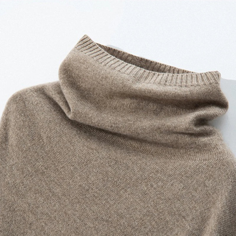Poncho Cachemire Col Roulé