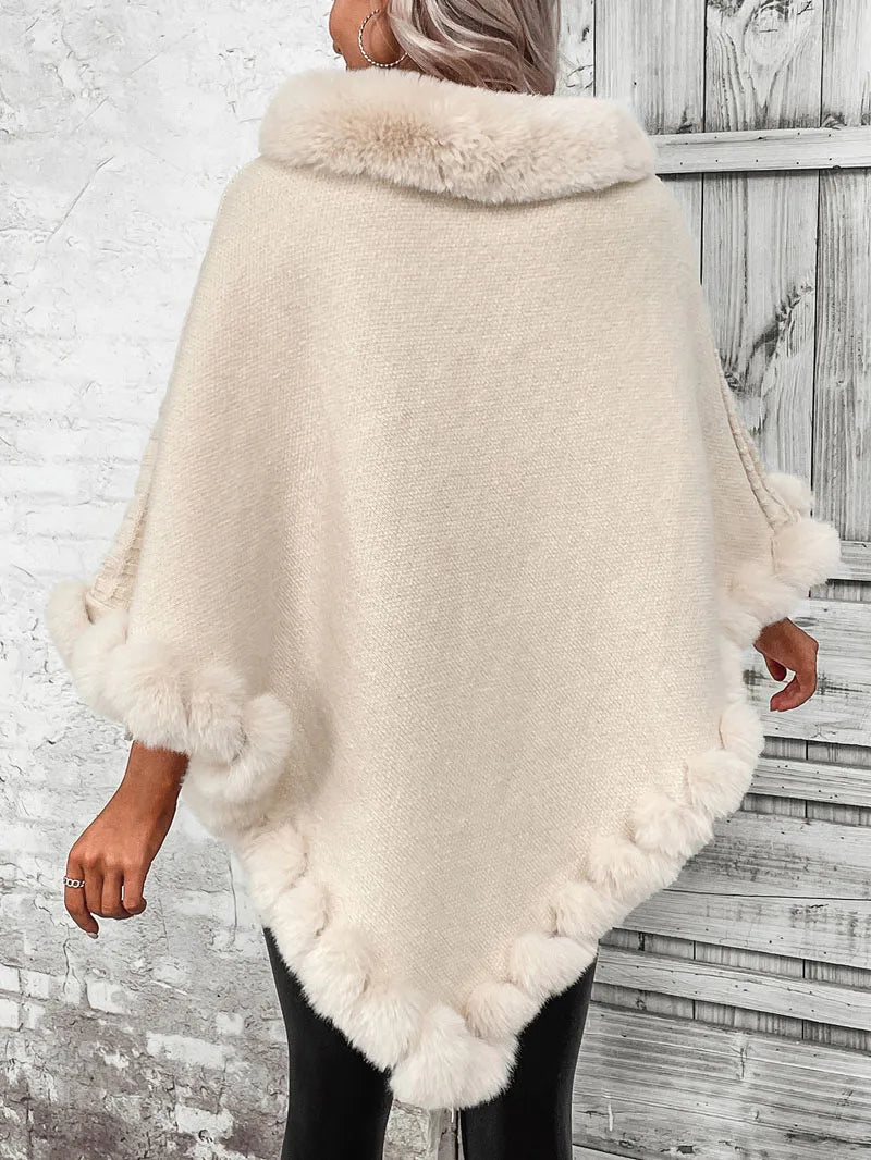 Women's Winter Fur Poncho