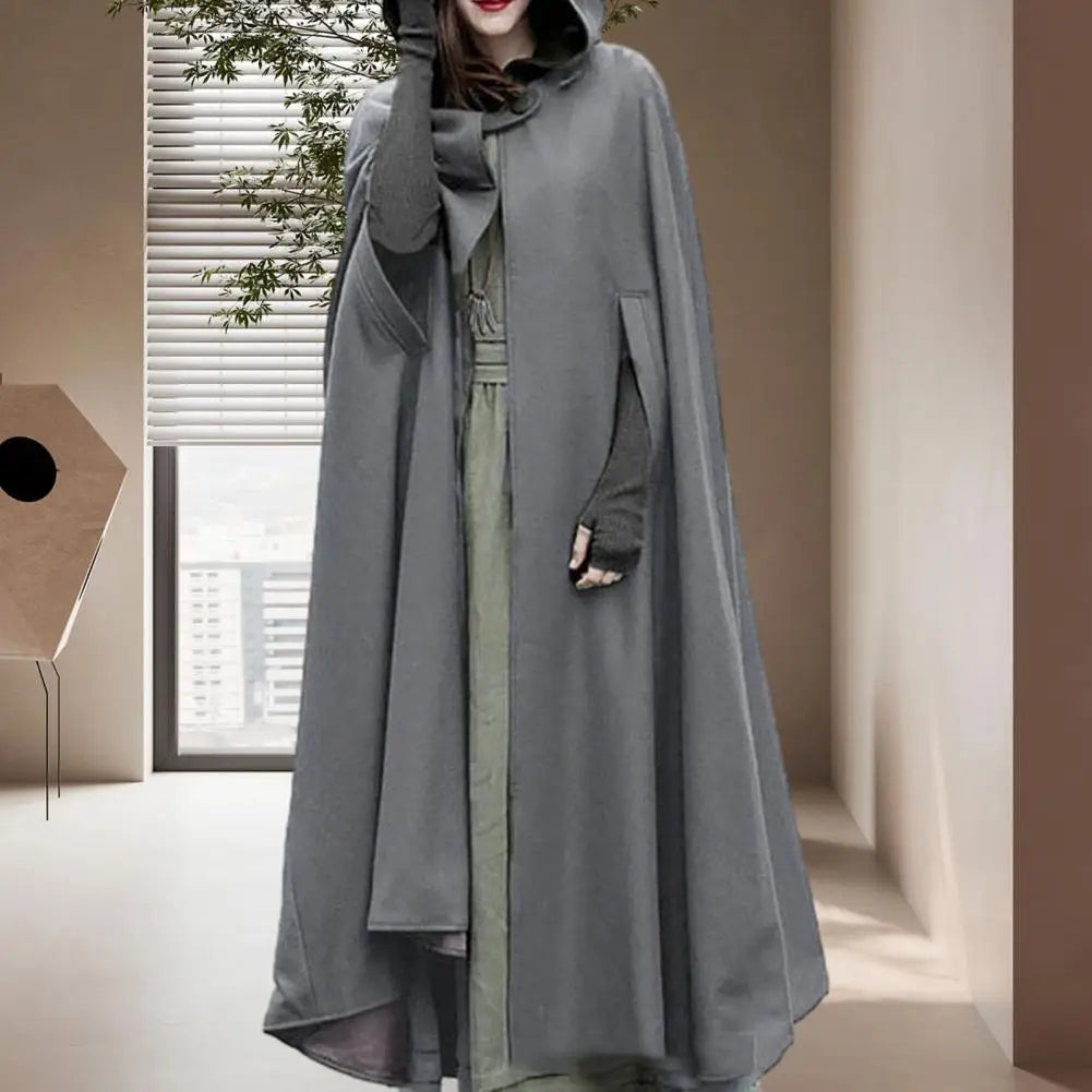 Women's Long Cape with Hood