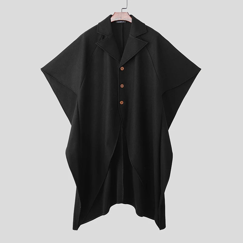Poncho Cape Trench Homme