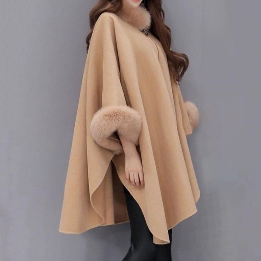 Poncho Fourrure Femme Automne
