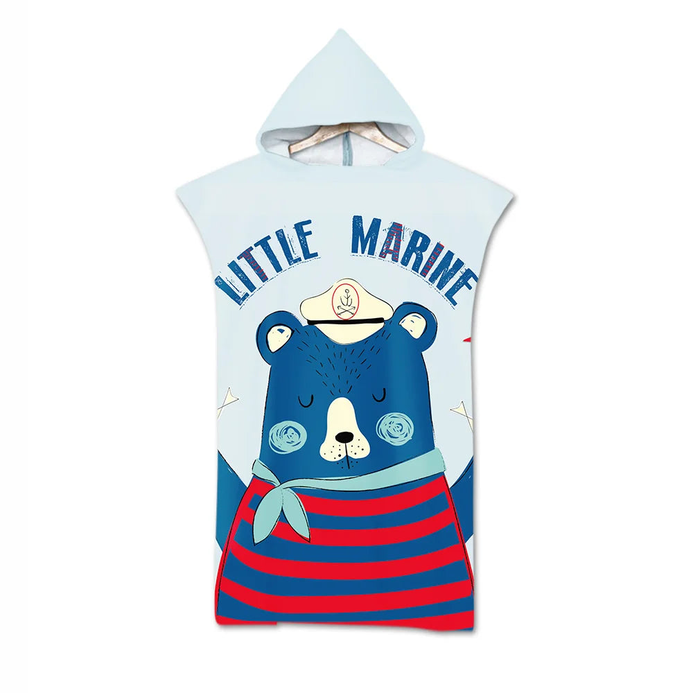 Poncho Bain Adulte Baleine