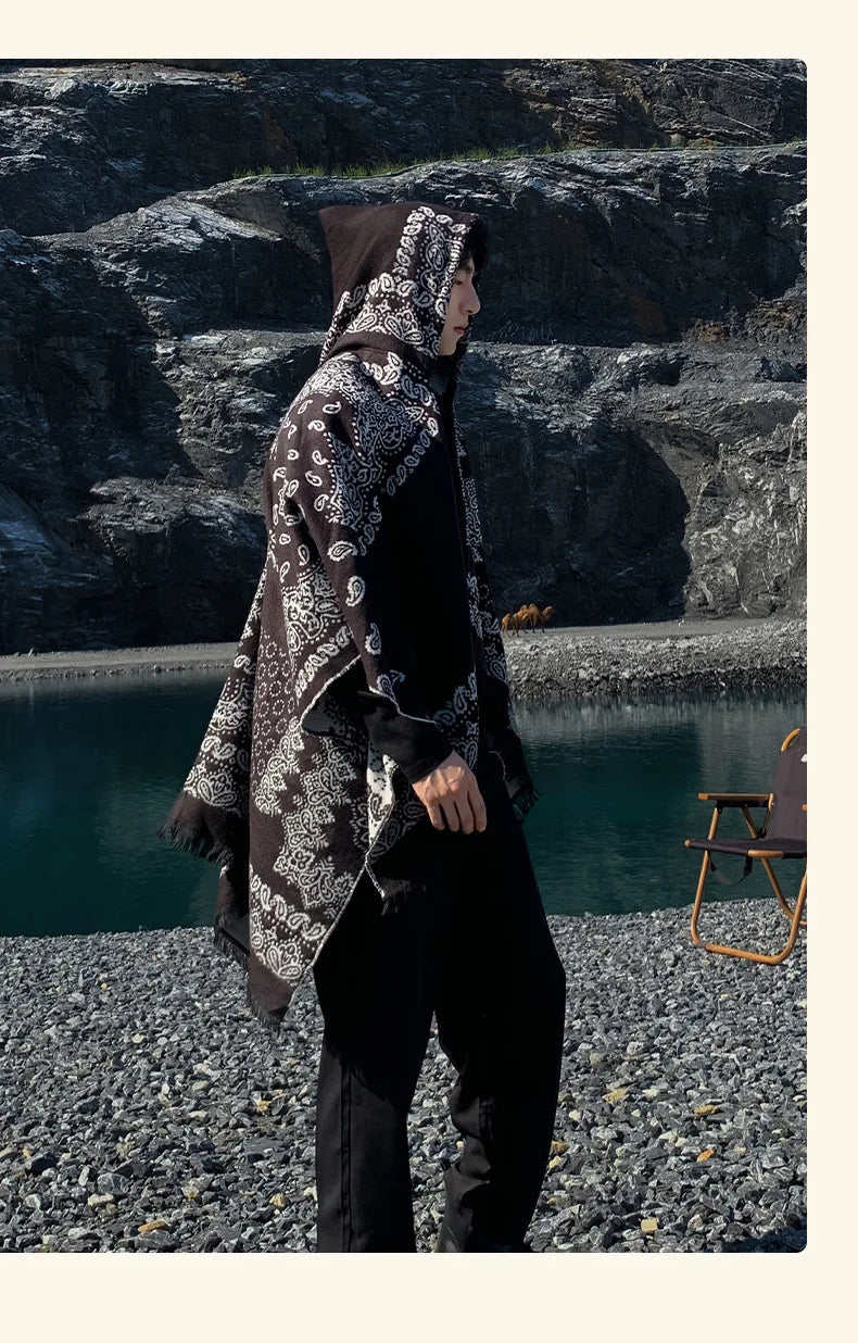 Men's Alpaca Poncho