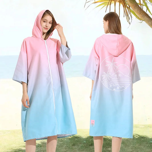 Poncho Surf Capuche Femme