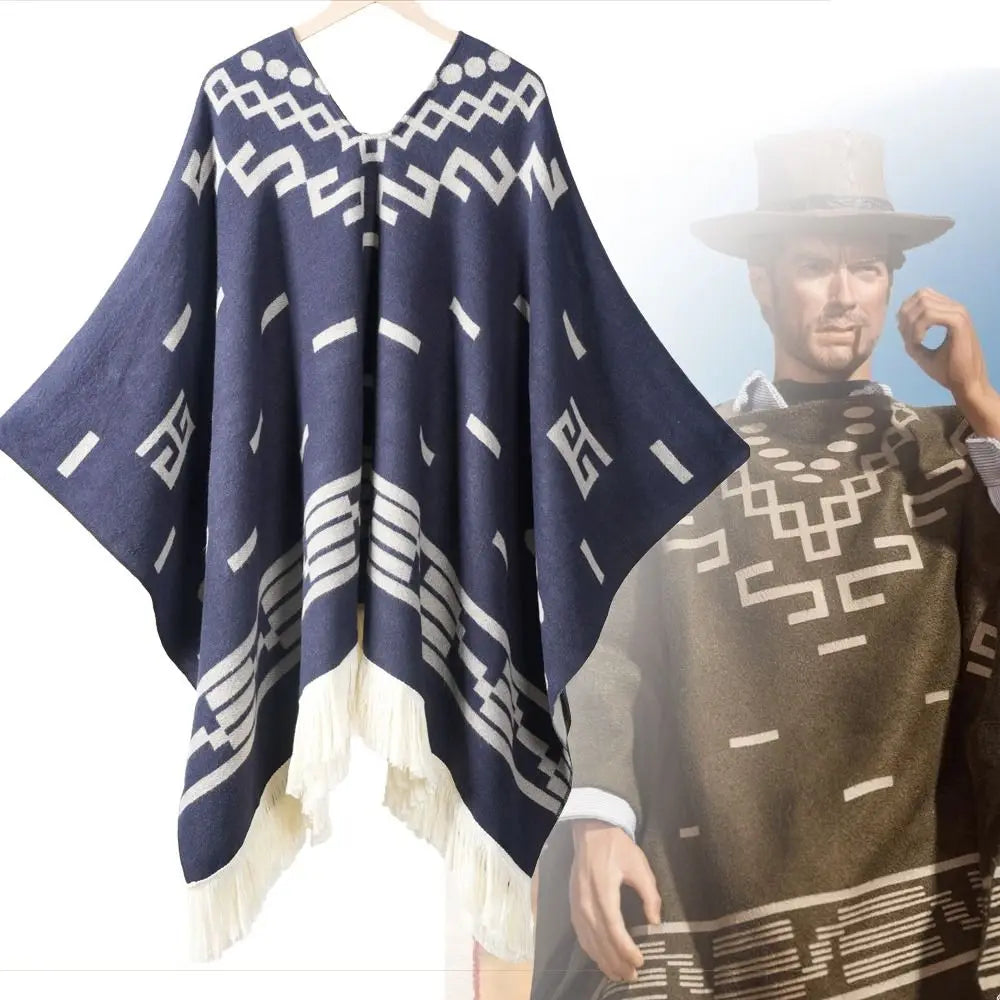 Poncho Traditionnel Motif