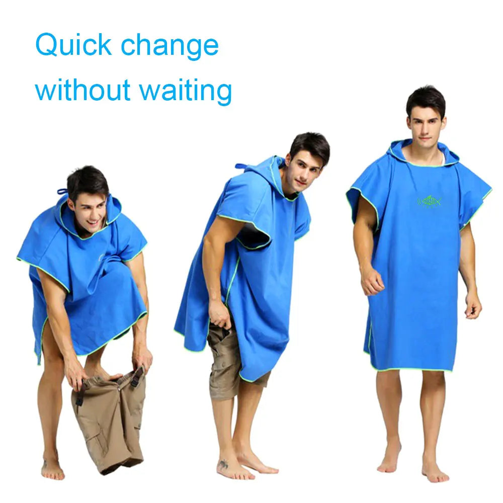 Poncho Bain Adulte Microfibre