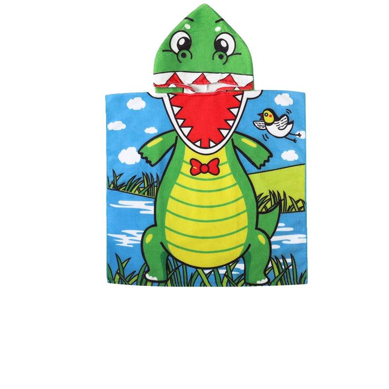 Poncho Serviette Dinosaure Enfant