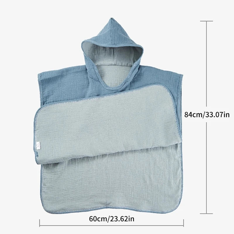 Poncho Serviette Coton Enfant