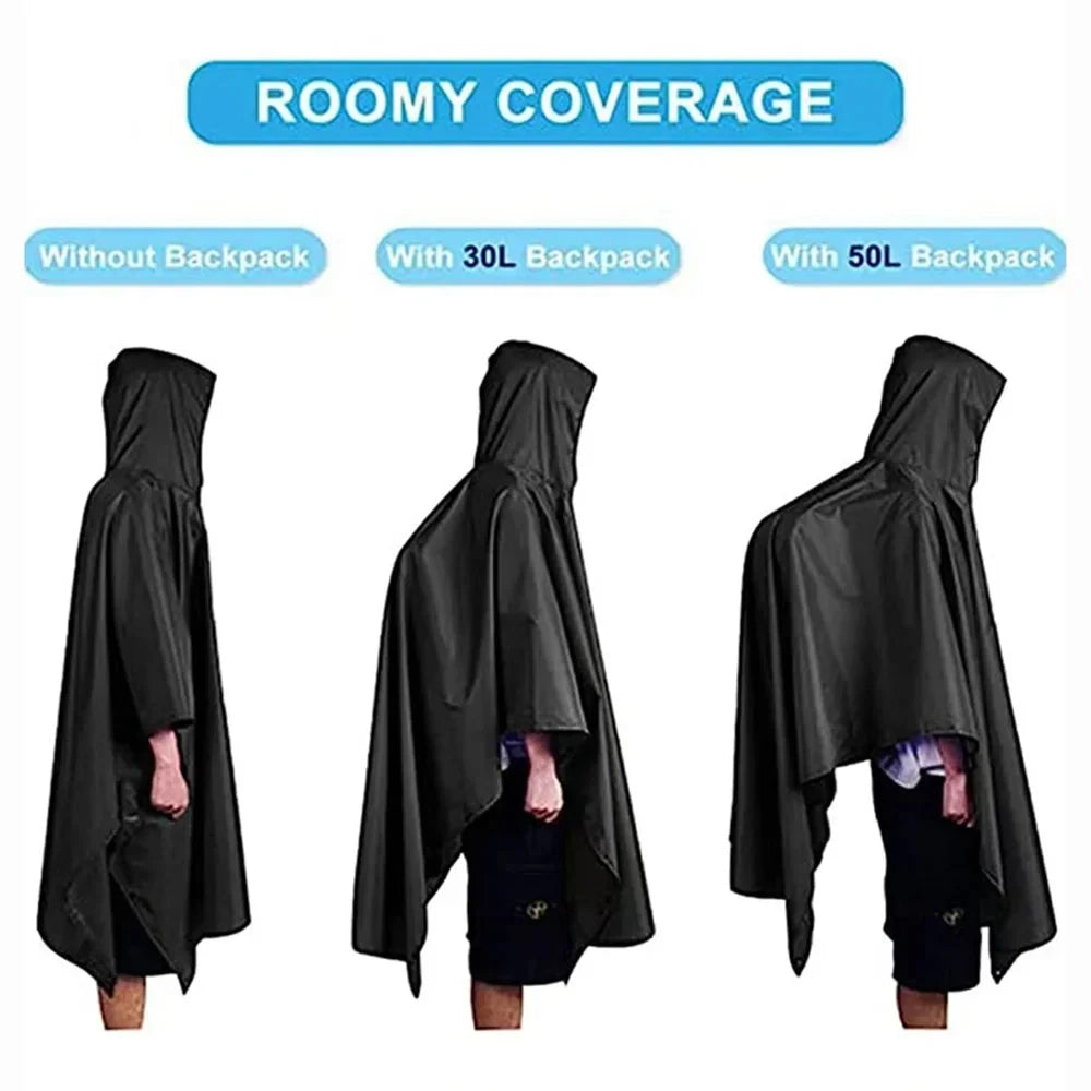 Green Military Rain Poncho