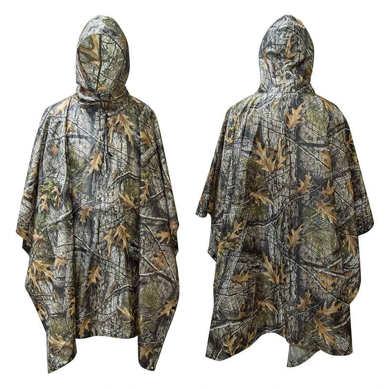 Poncho militaire camouflage PVC