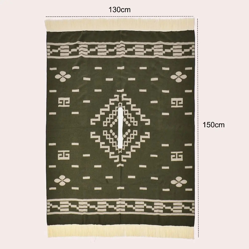 Poncho Traditionnel Motif