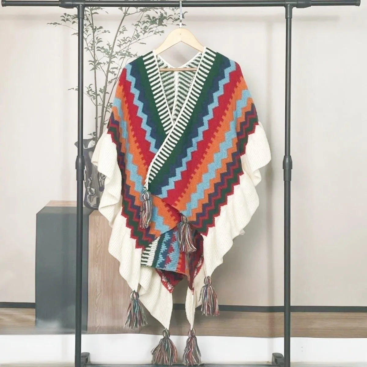 Poncho Femme Ethnique