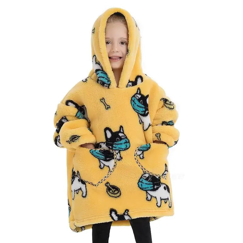Poncho Polaire Enfant Chien COVID 19