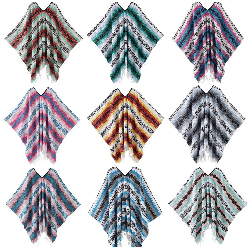 Poncho Mexicain Classique