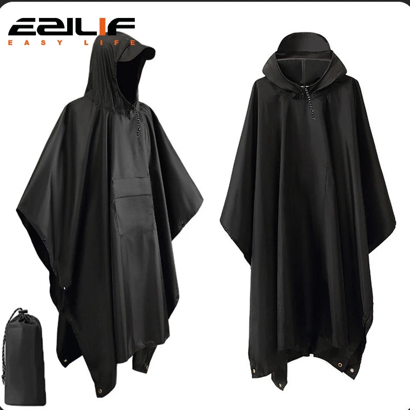 Green Military Rain Poncho