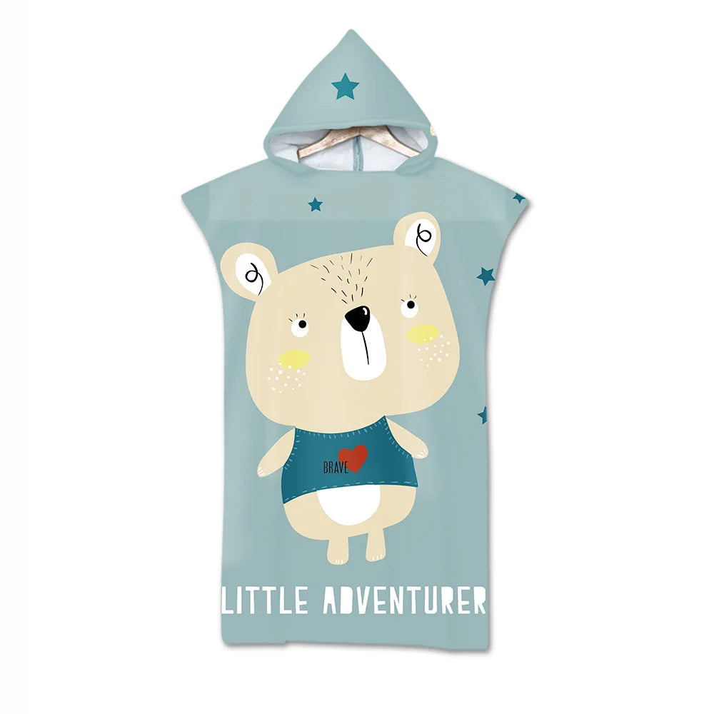 Poncho Bain Adulte Cygne