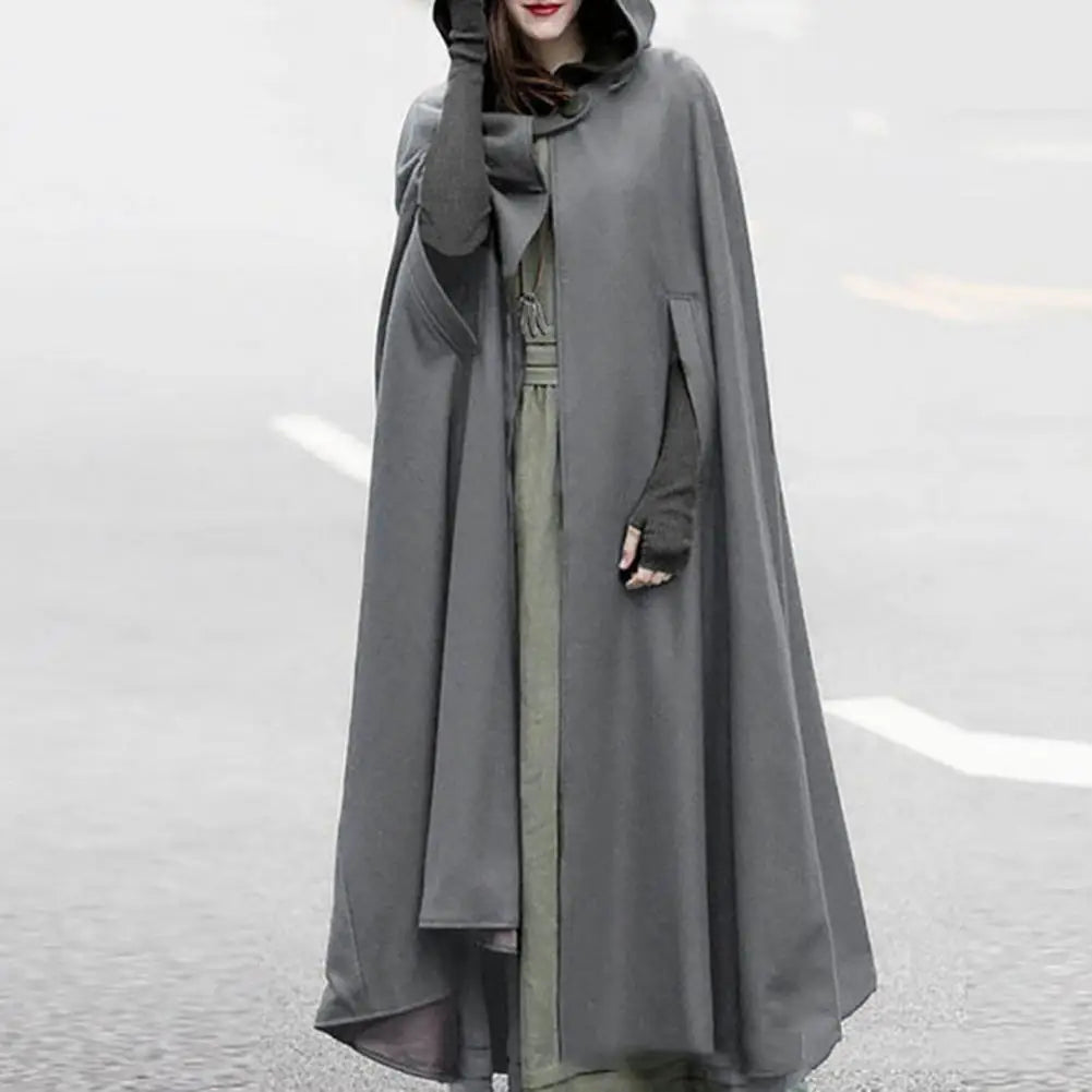 Women's Long Cape with Hood