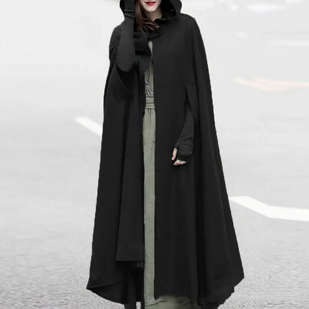 Women's Long Cape with Hood