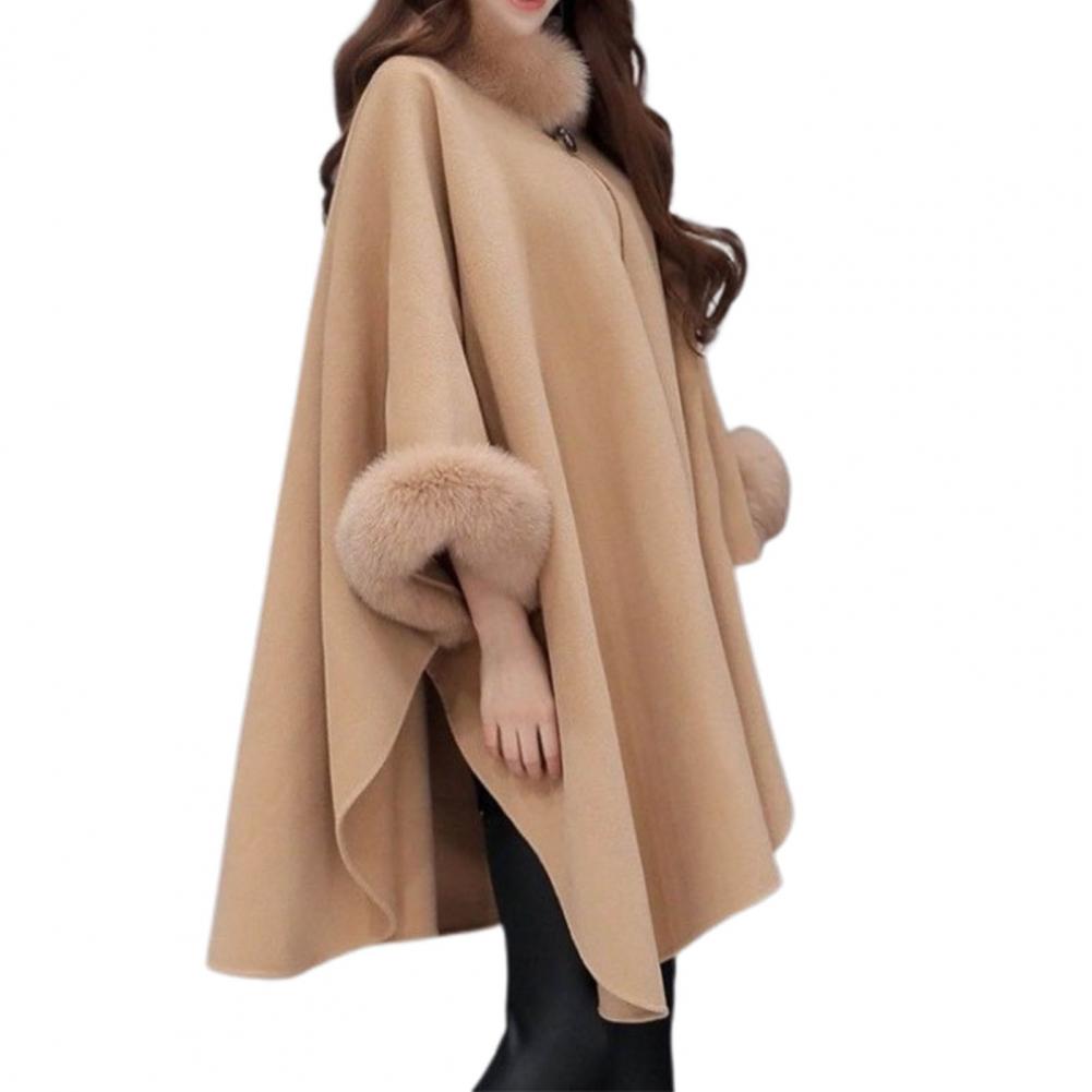 Poncho Fourrure Femme Automne