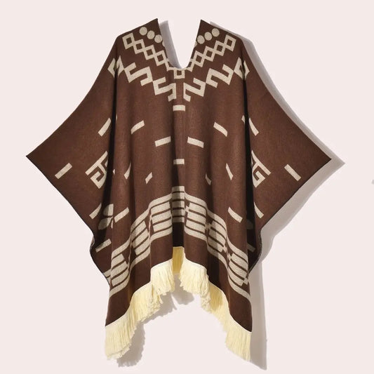 Poncho Traditionnel Motif
