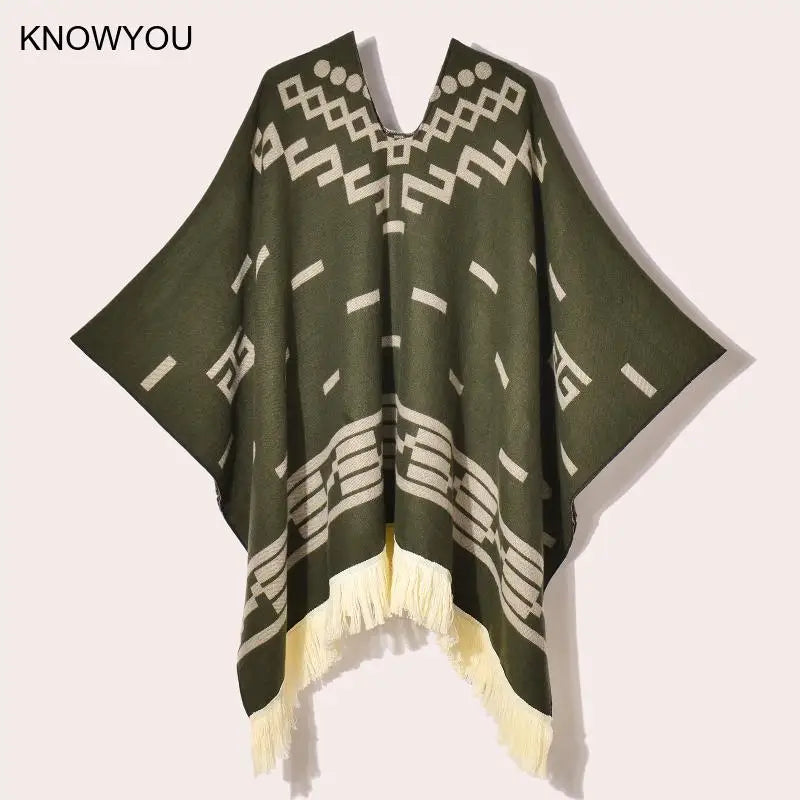 Poncho Traditionnel Femme
