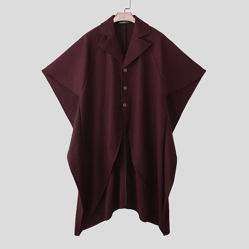 Poncho Cape Trench Homme