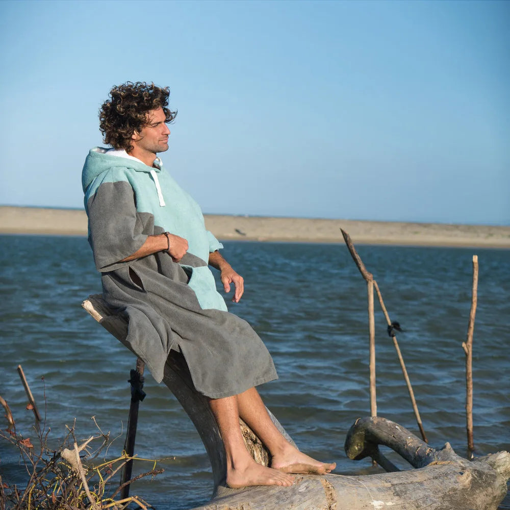 Poncho Surf Microfibres à Capuche