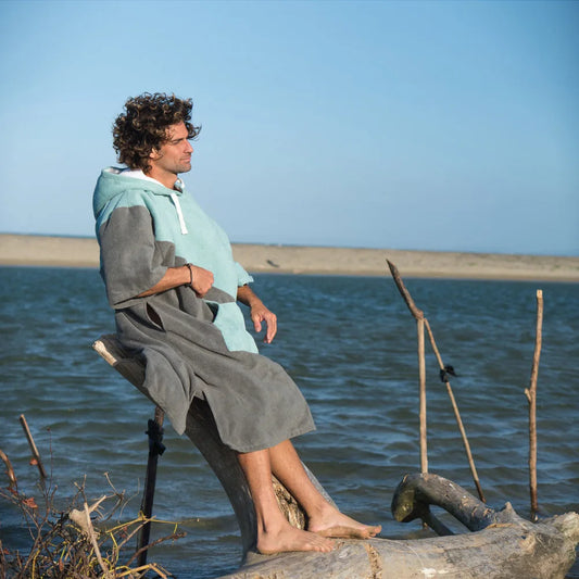Poncho Surf Microfibres à Capuche