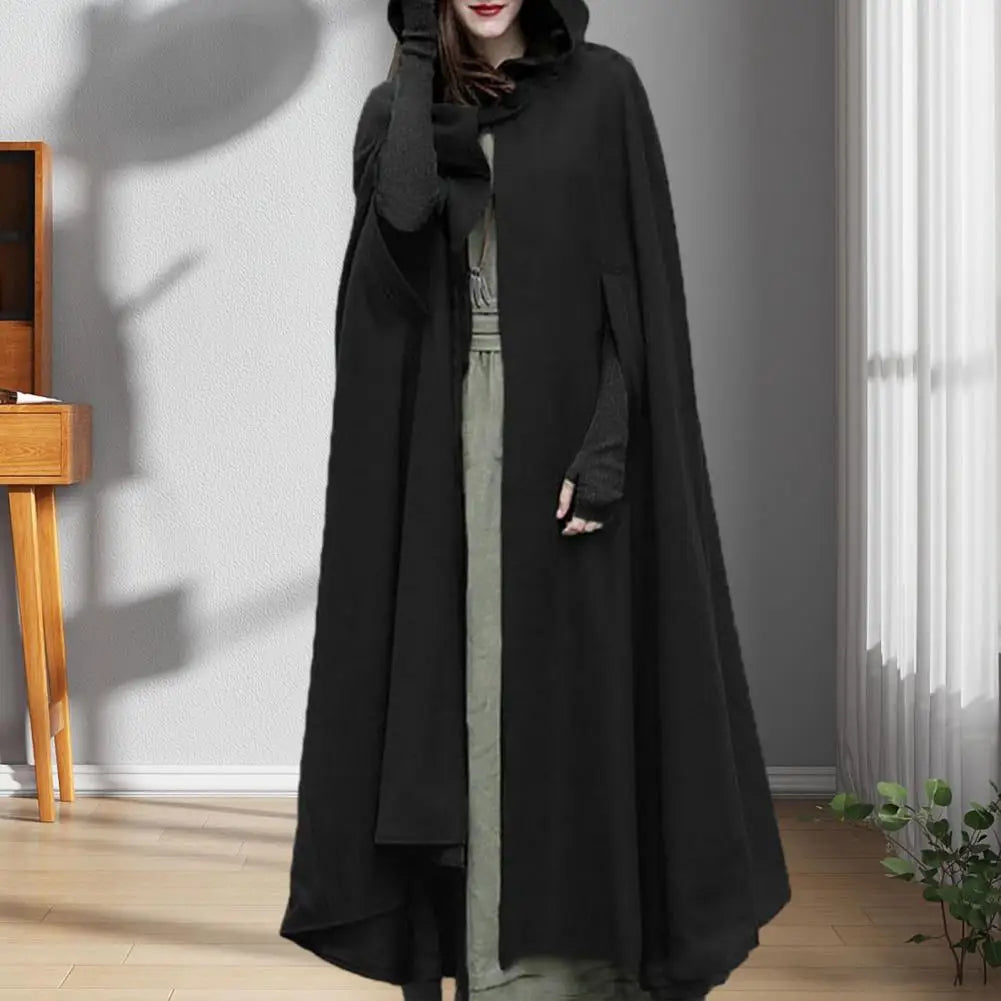 Women's Long Cape with Hood