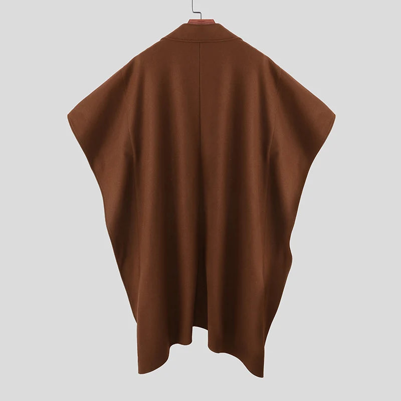 Poncho Cape Trench Homme