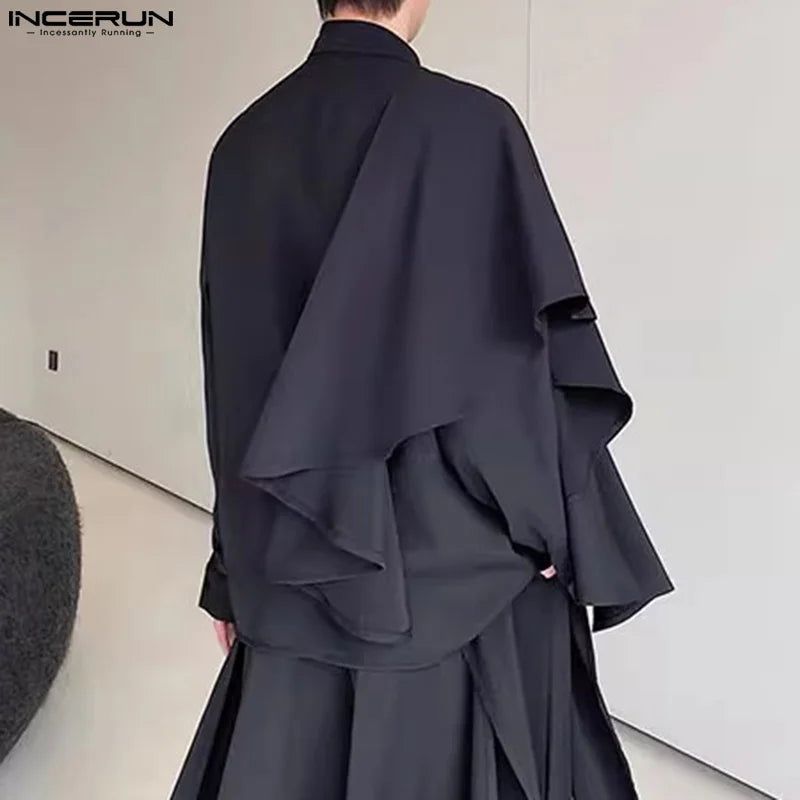 Poncho Homme Franges