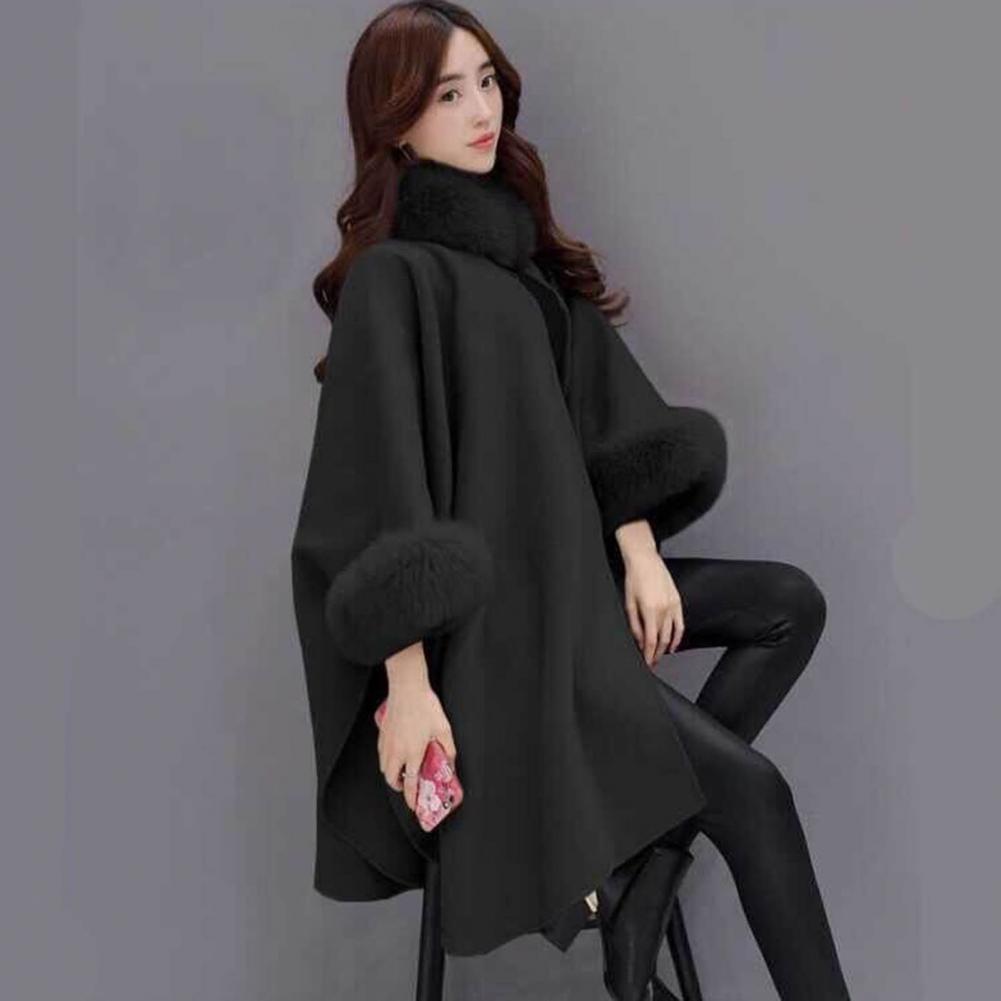 Poncho Fourrure Femme Automne
