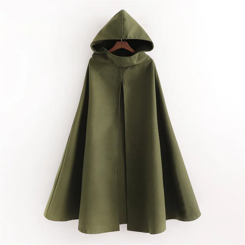 Poncho à Capuche Femme