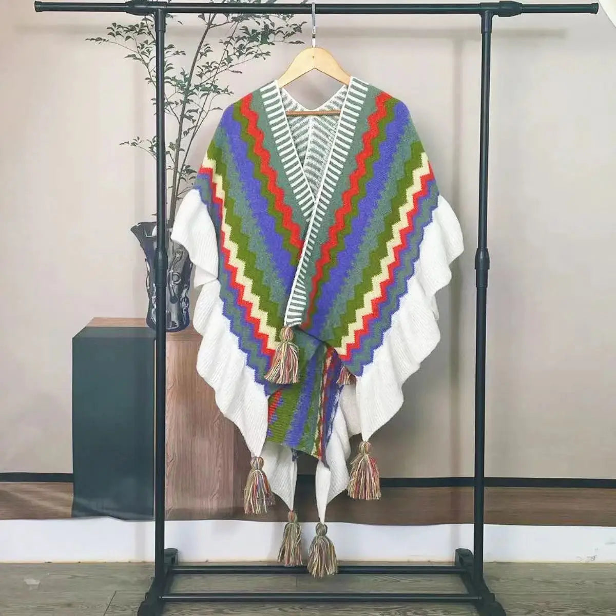 Poncho Femme Ethnique