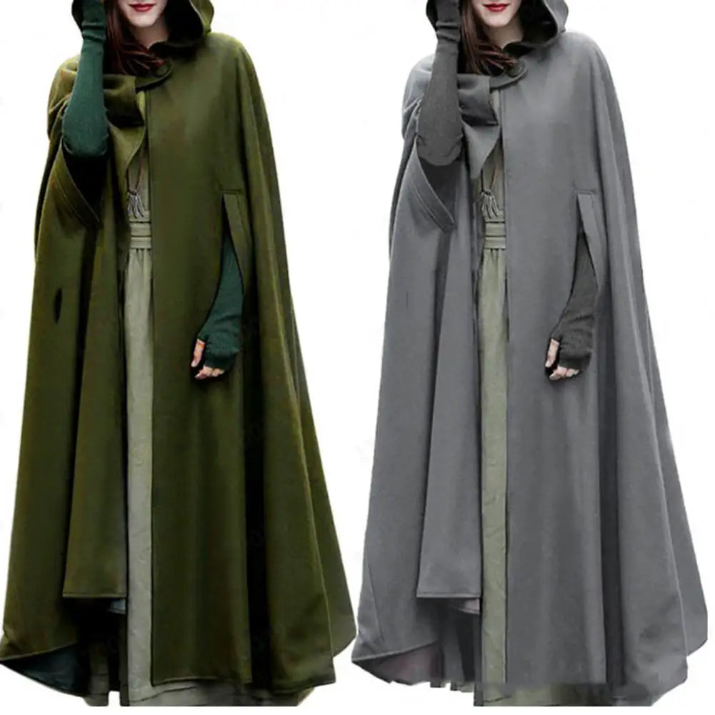 Women's Long Cape with Hood
