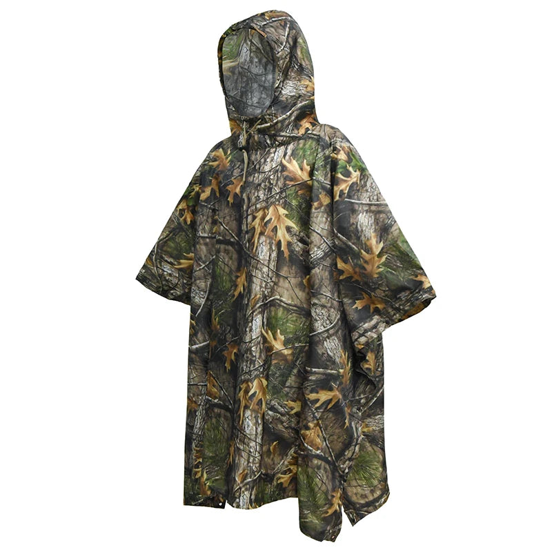 Poncho militaire camouflage PVC