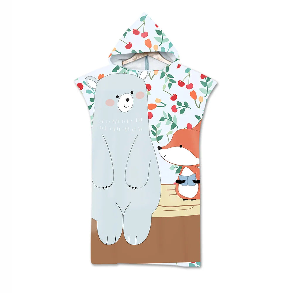 Poncho Bain Adulte Baleine