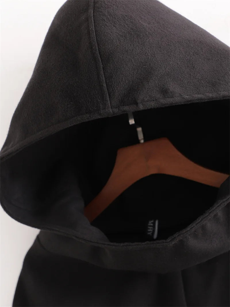 Poncho à Capuche Femme