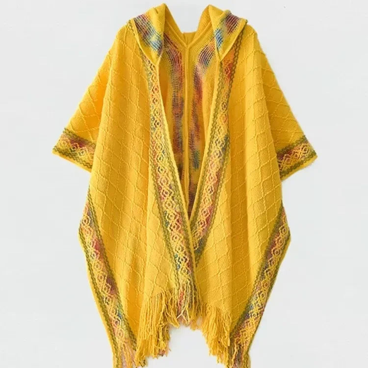 Poncho Femme Frange