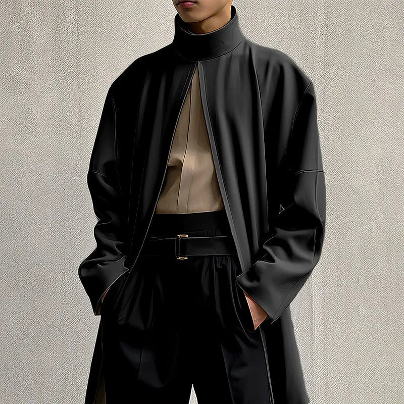 Poncho Trench Long Homme