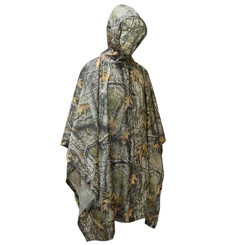 Poncho militaire camouflage PVC