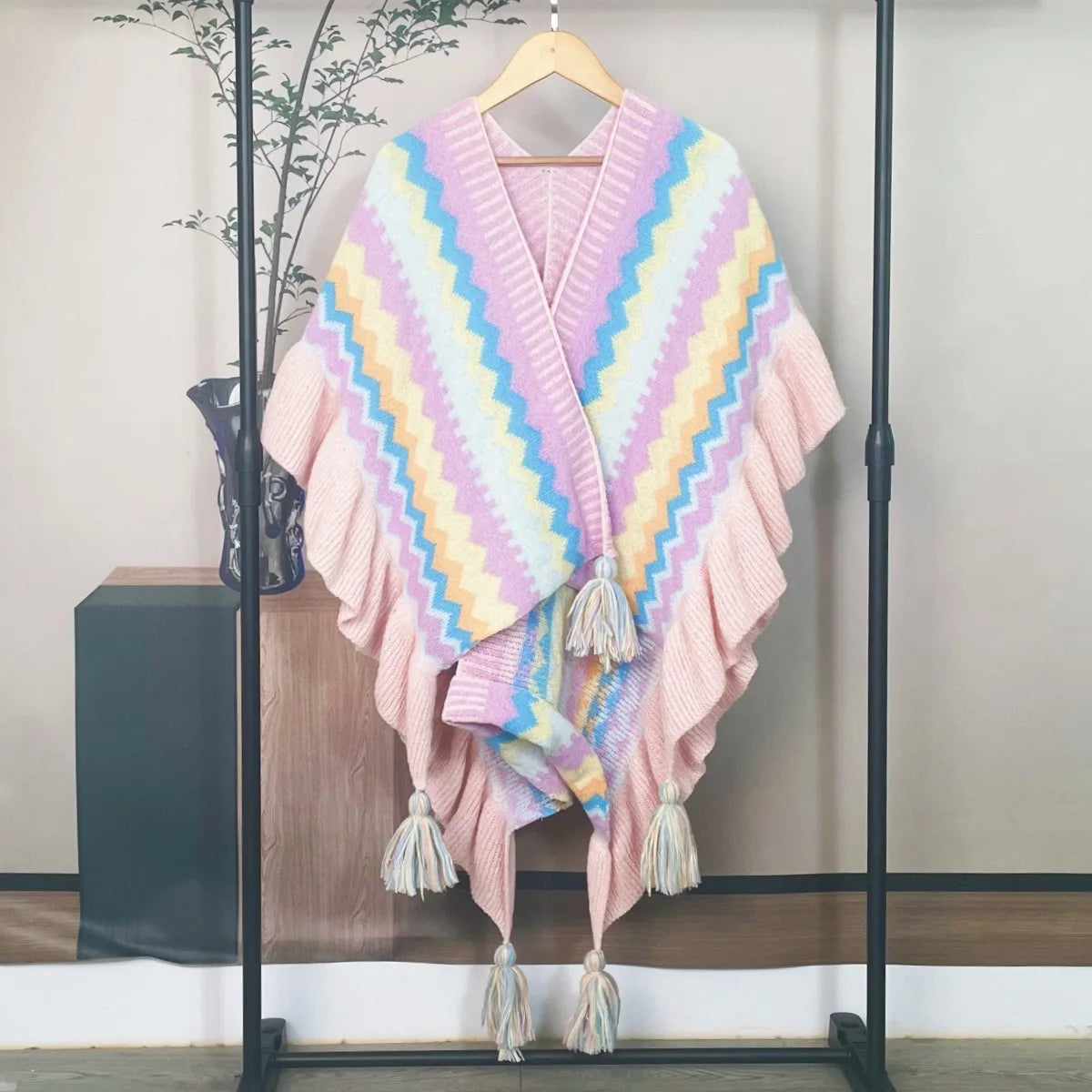 Poncho Femme Ethnique
