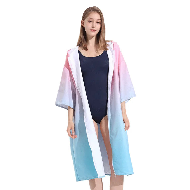 Poncho Surf Capuche Femme