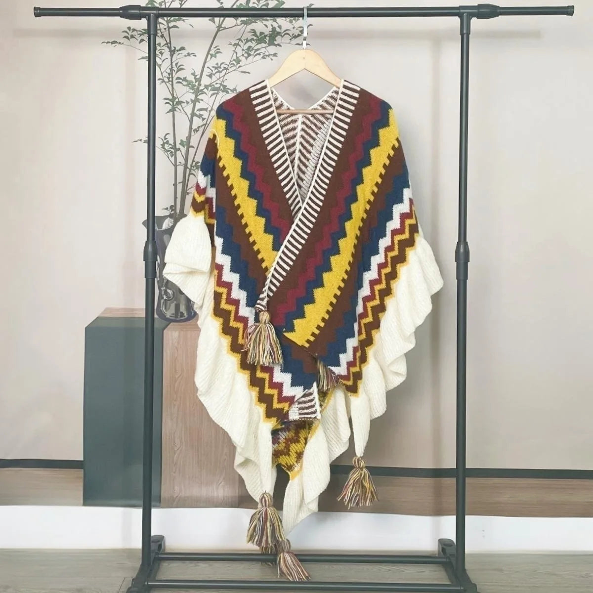 Poncho Femme Ethnique