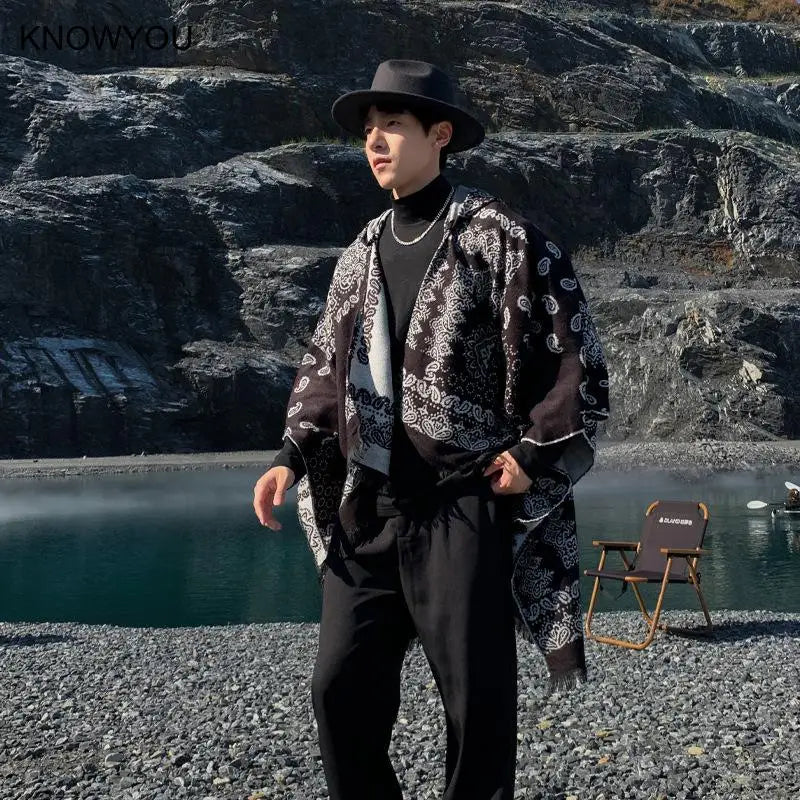 Men's Alpaca Poncho