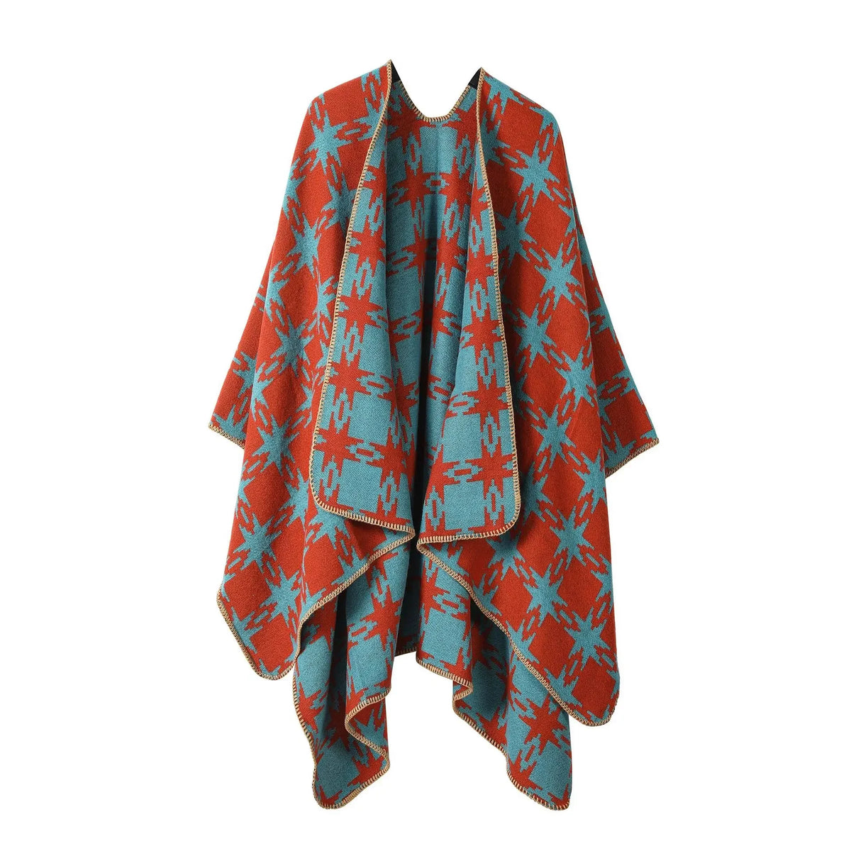 Poncho Automne Femme Etoile
