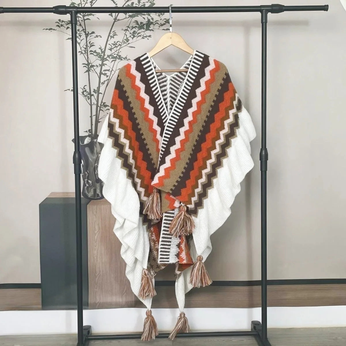 Poncho Femme Ethnique