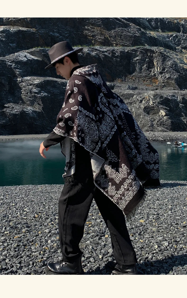 Men's Alpaca Poncho