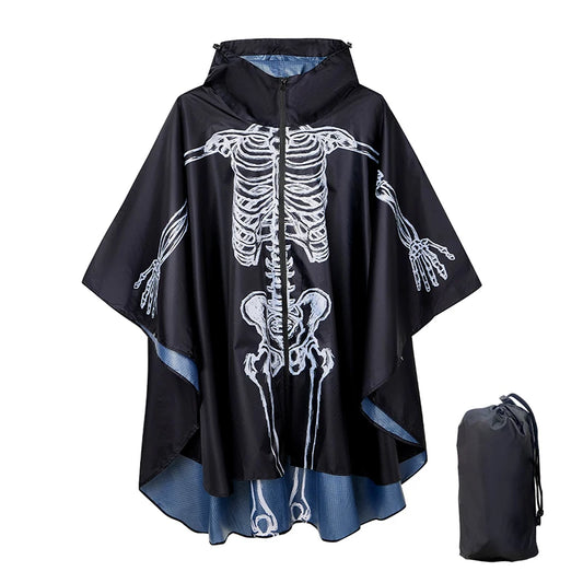 Poncho Pluie Unisexe Squelette
